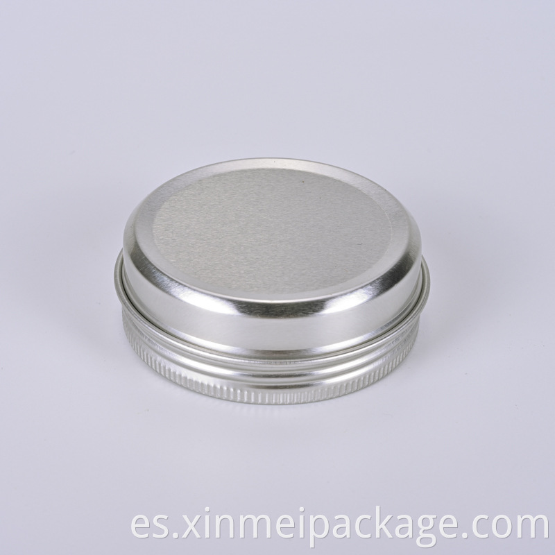aluminum jar with clear top windw lids